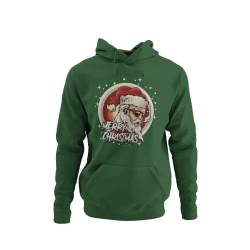 Witziger Weihnachtsmann Herren Hoodie mit weihnachtlichen Motiv Männer Kapuzenpullover Merry Christmas Regular Fit Gr. S - XXXXXL von knut Fashion & Streetwear