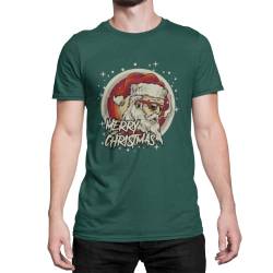 Witziges Weihnachtsmann Herren T-Shirt mit weihnachtlichen Motiv Männer Tshirt Merry Christmas Regular Fit Gr. S - XXXXXL von knut Fashion & Streetwear