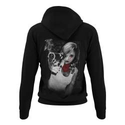 knut Fashion & Streetwear Kuschliger Damen Kapuzenpullover Tattooprint Frauen Hoodie mit Kapuze Tattoo Design Pullover von knut Fashion & Streetwear