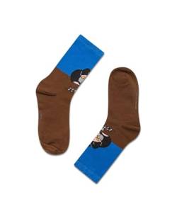 Der kleine Maulwurf – Der Maulwurf Am Graben – Easy Socks Socken Unisex Kids und Erwachsene blau/braun (as3, numeric, numeric_29, numeric_34, regular) von koaa