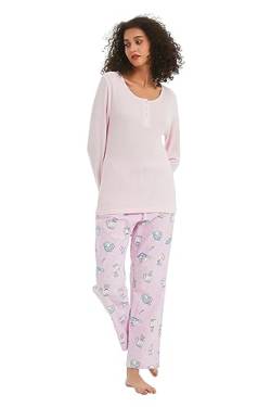 kolipajam Damen 2-teiliges Schlafanzug-Set - Gemütliche Pyjamas mit Langen Ärmeln, Kordelzug an der Taille, Flanellhosen, Loungewear von kolipajam