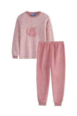 kolipajam Mädchen Fleece Schlafanzug-Set für Kinder - 2-teiliges Samt-Fleece Kinder-Schlafanzug-Top und -Unterteil für Mädchen von kolipajam