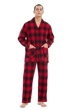 kolipajam Partner Schlafanzug-Set aus 100% Baumwoll-Flanell - Weiche Pyjamas mit Taschen für Paare von kolipajam
