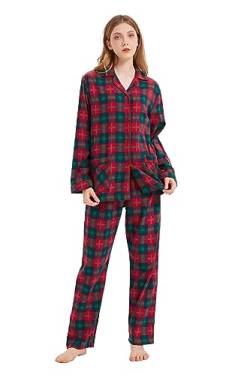 kolipajam Partner Schlafanzug-Set aus 100% Baumwoll-Flanell - Weiche Pyjamas mit Taschen für Paare von kolipajam