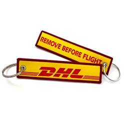 DHL RBF Crew bestickter Schlüsselanhänger von koolkrew