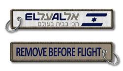 El Al Israel Airlines Crew Gepäck RBF Gewebter Schlüsselanhänger von koolkrew