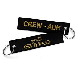 Etihad Airways Crew AUH Schlüsselanhänger gewebt von koolkrew