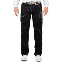 Kosmo Lupo 5-Pocket-Jeans Moderne Herren Hose BA-KM130-1 mit Kontrastnähten und Verzierungen von kosmo lupo