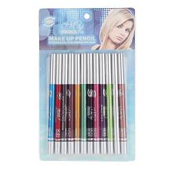 Eyeliner Pencil £¬ 12 Farben Wasserdicht Langlebig Lidschatten Eyeliner Lipliner Pencil Kosmetik Pen Makeup Set von koulate