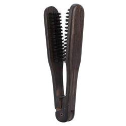 Friseurkamm, Haarstyling-Werkzeug Friseurkamm Doppelbürsten Antistatisches Holz-Haarglätter-Werkzeug aus Holz Kann für Frisuren mit glattem Haar und persönlichem Design verwendet werden von koulate