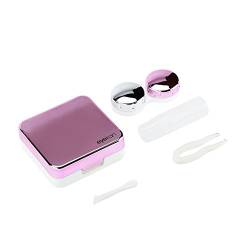 koulate Linsen-Box, reflektierende Abdeckung Kontaktlinsen-Etui Set Cute Lovely Travel Kit Box(Farbe 2) von koulate