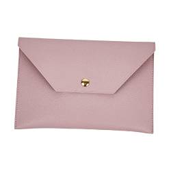 kowaku Clutch Bag Abendtasche Umschlag Geldbörse Einfache PU Leder Make-up Pinsel Kulturbeutel Kulturbeutel Geschenk für, Violett von kowaku