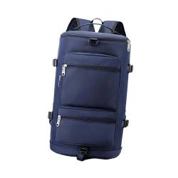 kowaku Seesack, Reisetasche, Rucksack mit Schuhfach, Verstellbarer Riemen, multifunktionale Sporttasche, Sporttasche für Männer und Frauen, Yoga, Dunkelblau von kowaku