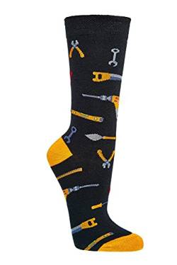 krautwear Herren Damen 2 Paar Lustige Bunte Gemusterte Fun Sneaker Socken Witzige Strümpfe Baumwolle (36-41, Handwerk) von krautwear