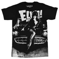 Elvira Macabre Mobile Herren T-Shirt Oversize Print Tee - Schwarz - XX-Large von kreepsville 666