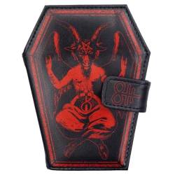 kreepsville 666 Goathead Satanic Sigil Baphomet Coffin Wallet, Schwarz, Gothic-Geldbörse von kreepsville 666