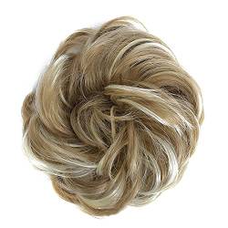 2024 Perücke, Extensions Wrap Messy Hair Bun Scrunchie Curly Bun Hair Extension Piece Hochsteckfrisur Perücke Perücken for schwarze Frauen Echthaar Lace Front (Color : K, Size : One Size) von ksjfjrhw