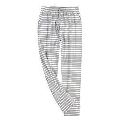 Schlafanzughose Herren, Leichte Lang Warm Dünn Schlafanzug Hose Pyjama Hose Baumwolle 4XL Lustig Bequeme Nachtwäsche Schlafanzughose Winter mit Bündchen Schlafhose Pyjamahose von kswlwccpp