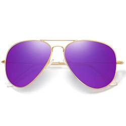 kunchu Sonnenbrille-Herren-Sonnenbrille-Damen-Polarisierte Sonnenbrillen Retro Metallrahmen Unisex Uv400 Fliegebrille Fahrerbrille Sportbrille Sonnenbrillen Für Den Außenbereich von kunchu