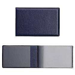 kwmobile 3in1 Kartenetui aus Kunstleder - 10 x 6,5cm - Mini Kreditkarten Wallet - Etui für Karten im Scheckkartenformat - Dunkelblau von kwmobile