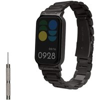 kwmobile Uhrenarmband Edelstahl Uhrenarmband für Xiaomi Smart Band 8 Active / Redmi Band 2, Ersatzarmband für Smartwatch - 14 - 22 cm Innenmaße von kwmobile