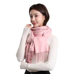 kyniog 100 % Kaschmir-Schals für Damen, große Größe, Winterschal, Pashmina-Schals und Wraps, 70 x 200 cm, Damenschals & Wraps, rose von kyniog