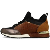 La Strada La Strada Laced Up Damen Sneaker Cracked Bronze Glitter Sneaker von la strada