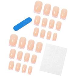 Faux Nails Abnehmbare Verlängerung Nagel Kunststoff Full Cover Press On DIY Faux Nails mit Kleber Set Nail Supplies D von lamphle