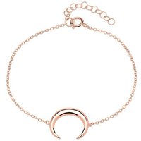 lanii Silberarmband Armband Halbmond für Damen aus rosévergoldetem 925er Silber von lanii von lanii