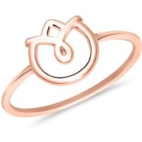 lanii Silberring Ring Blüte für Damen von lanii aus Sterlingsilber, rosé von lanii