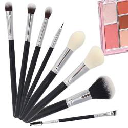 8 Stück Makeup Brush Set, Professionelle Schminkpinsel, Reise Make Up Pinsel Set, Premium Puderpinsel Eyeliner Brush Lidschatten Blush Schminkpinsel Set, für Lidschatten Augenbrauen Foundation von lankai