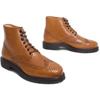 lászló Budapest Peter Rahmengenähter Full-Brogue Derby Boot Schnürstiefelette handgefertigt in eigener Manufaktur von lászló Budapest