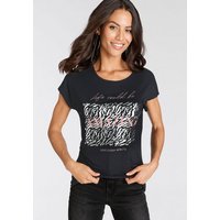 Laura Scott T-Shirt mit modischem Folienprint von laura scott