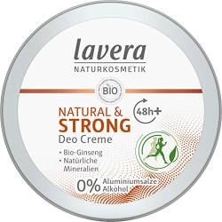 lavera, Deo Creme NATURAL STRONG vegan Naturkosmetik Bio Ginseng Natürliche Mineralien ohne Aluminium 48 Stunden Deo Schutz 50 ml, 1 stück von lavera