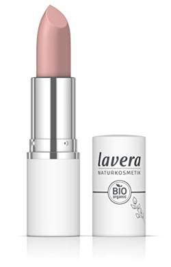 lavera Comfort Matt Lipstick -Smoked Rose 05 - Intensive Farbe - Mattes Finish - Angenehmes Tragegefühl - Bis zu 6 Stunden Halt - vegan - Naturkosmetik (1x 18,2 g) von lavera