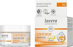 lavera GLOW BY NATURE Tagespflege - Naturkosmetik - vegan - Q10 & Vitamin C - feuchtigkeitsspendend - Tagescreme - vitalisierend - PETA-zertifiziert - 1 x 50 ml von lavera