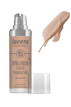 lavera Hyaluron Liquid Foundation - Cool Honey 04 - Naturkosmetik - Vegan - Seidige, leichte Textur - Frei von Mineralöl - Natürliche Hyaluronsäure & Bio-Mandelöl - 30ml von lavera