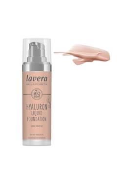 lavera Hyaluron Liquid Foundation - Cool Ivory 02 - Naturkosmetik - Vegan - seidige, leichte Textur - frei von Mineralöl - natürliche Hyaluronsäure & Bio-Mandelöl - 30 ml von lavera