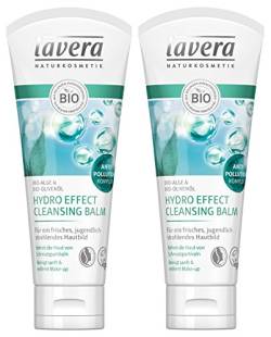 lavera Hydro Effect Cleansing Balm ∙ Bio-Alge & Olivenöl ∙ Sanfte Gesichtsreinigung ∙ vegan Bio Pflanzenwirkstoffe Naturkosmetik 2er Pack (2 x 100 ml) von lavera