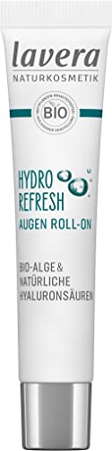 lavera Hydro Refresh Augen Roll-On - mit Alge und Hyaluronsäure - kühlt und erfrischt - vegan - Naturkosmetik - 15 ml von lavera