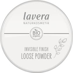 lavera Invisible Finish Loose Powder -Transparent- Bio-Reispulver & Bio-Tapioka - mattierend - langanhaltend - Vegan (1 x 11g) von lavera