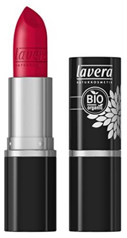lavera Lippenstift Beautiful Lips Colour Intense ∙ Farbe Timeless Red rot ∙ zart & cremig ∙ Natural & innovative Make up ✔ Bio Pflanzenwirkstoffe ∙ Lipstick ∙ Naturkosmetik 1er Pack (1 x 5 g) von lavera