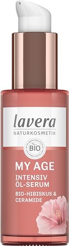 lavera MY AGE Öl-Serum - mindert Pigmentflecken - Gesichtspflege für reife Haut - feuchtigkeitsspendend- vegan - Naturkosmetik - 30 ml von lavera