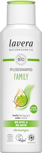 lavera Pflegeshampoo Family - ohne Silikone - Schwungvolles Volumen & gestärktes Haar - vegan - Naturkosmetik - 250 ml von lavera