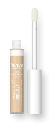lavera Radiant Skin Concealer -Ivory 01 - Abdeckung von Augenringen & Unreinheiten - bis zu 8 Stunden Halt- feuchtigkeitsspendend - vegan - Naturkosmetik (1x 5,5 ml) von lavera