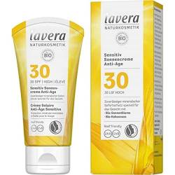 lavera Sensitiv Sonnencreme Anti-Age LSF 30 • Sonnenschutz • Lichtschutzfaktor 30 • Naturkosmetik • vegan • zertifiziert • 50 ml von lavera