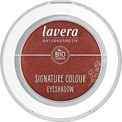 lavera Signature Colour Eyeshadow -Red Ochre 06- rot - Bio-Mandelöl & Vitamin E - Vegan - schimmernd - Intensive Farbabgabe (1 Stück) von lavera