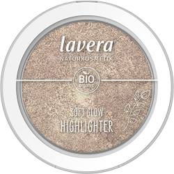 lavera Soft Glow Highlighter -Ethereal Light 02- nude - Bio-Mandelöl & Vitamin E - Vegan - schimmernd - Samtige Textur (1 x 5,5g) von lavera