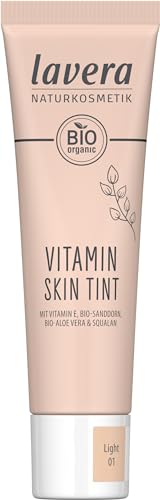 lavera Vitamin Skin Tint Light 01 - Foundation - frischer Teint & natürliches Finish - kaschiert feine Unebenheiten - vegan - Naturkosmetik - 30 ml von lavera