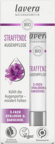 lavera straffende Augenpflege - mit 3-fach-Hyaluron & und dem Power-Wirkstoff Bakuchiol - ohne Parabene - bio - vegan (1 x 15 ml) von lavera